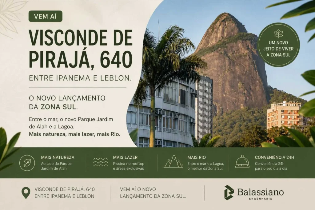 Visconde De Pirajá 640 Entre Ipanema E Leblon